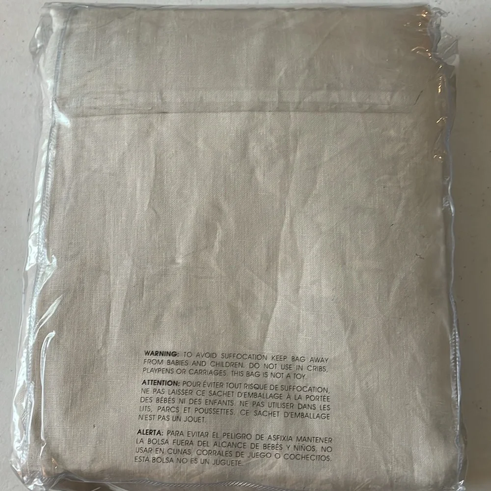 European Flax Linen Blackout Grommet Curtain 48x108